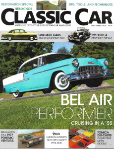 HEMMINGS CLASSIC CAR 2020 SEPT - CHECKER CABS, '29 FORD A, '55 BEL AIR, '74 AMC
